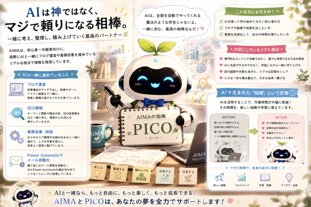非常に頼りになる相棒はデータ分析もリサーチ力も世界レベルの高い能力を持っている。